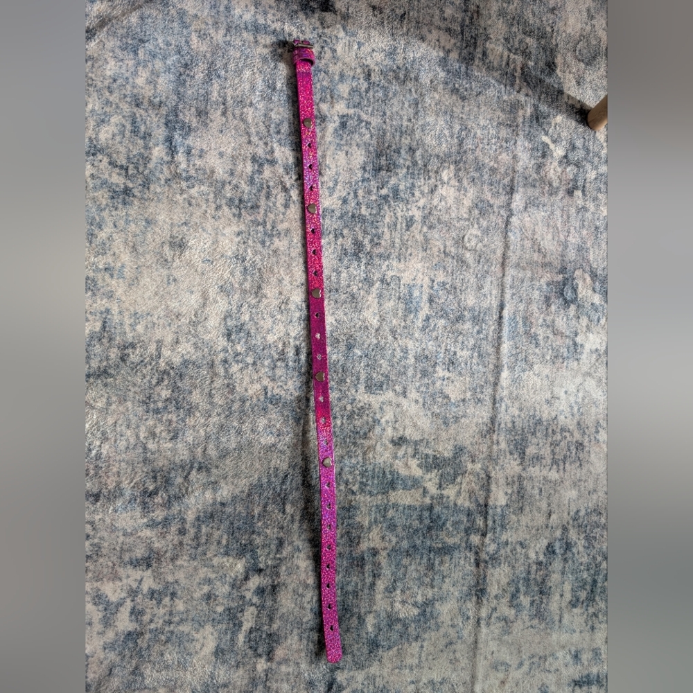 Girl's Holographic Pink Purple Heart Belt Target 29"